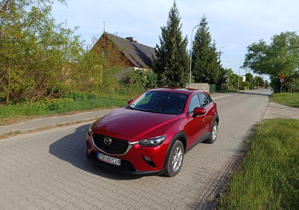 Mazda CX-3 cena 72500 przebieg: 66000, rok produkcji 2018 z Śrem małe 137